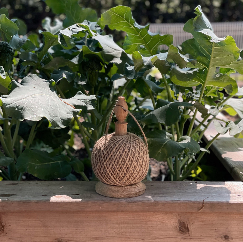 Oak Twine Stand with Jute Twine