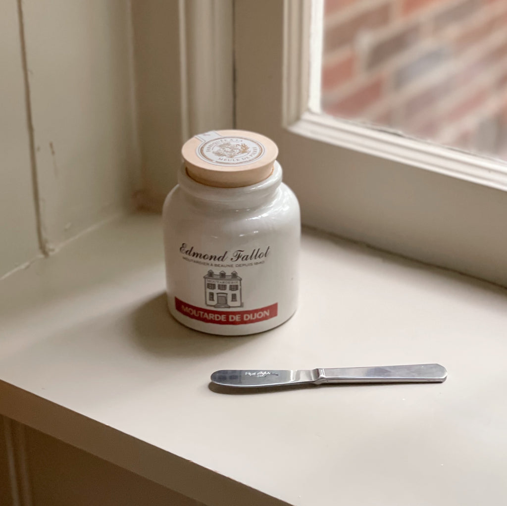 Dijon Mustard Stoneware Jar