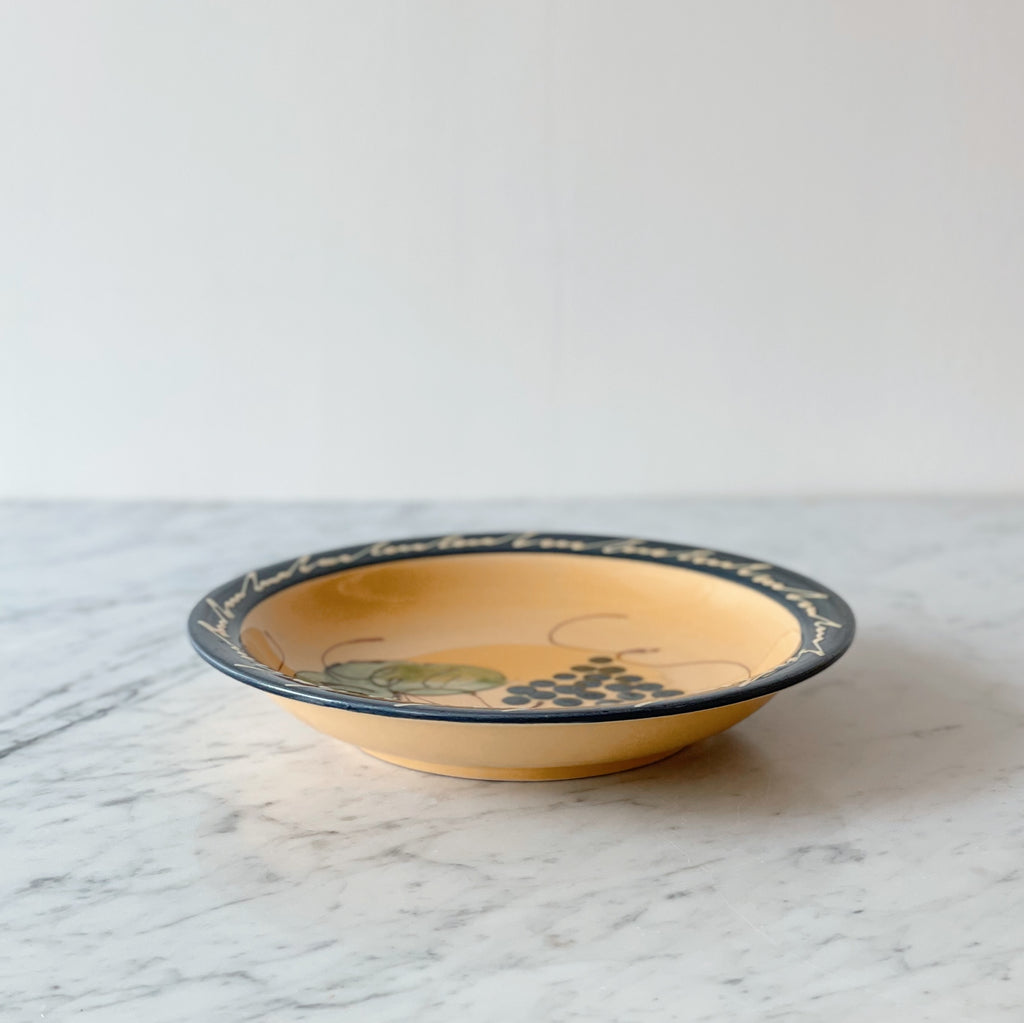 French Provençal Hand-Painted Bowl