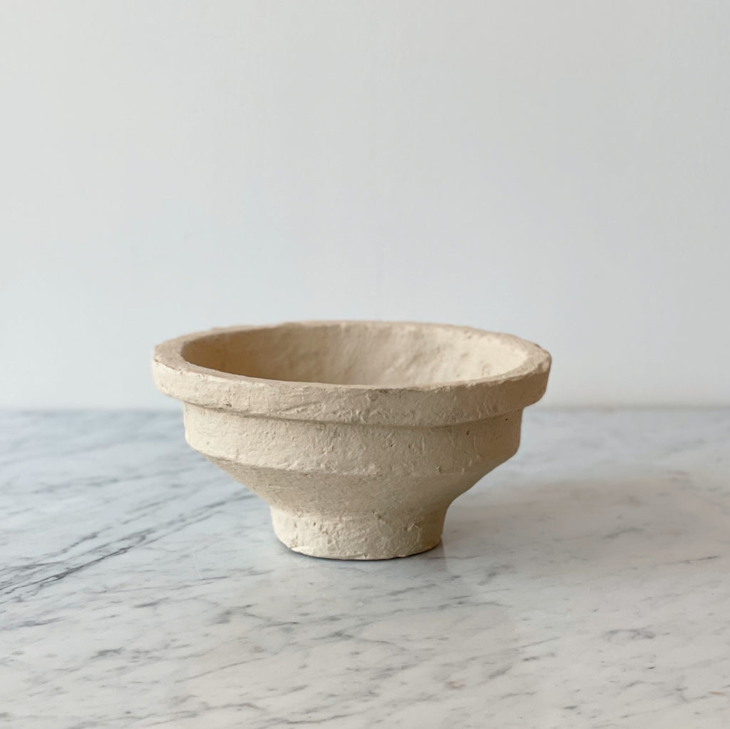 Antiqued Paper-Mâché Bowl
