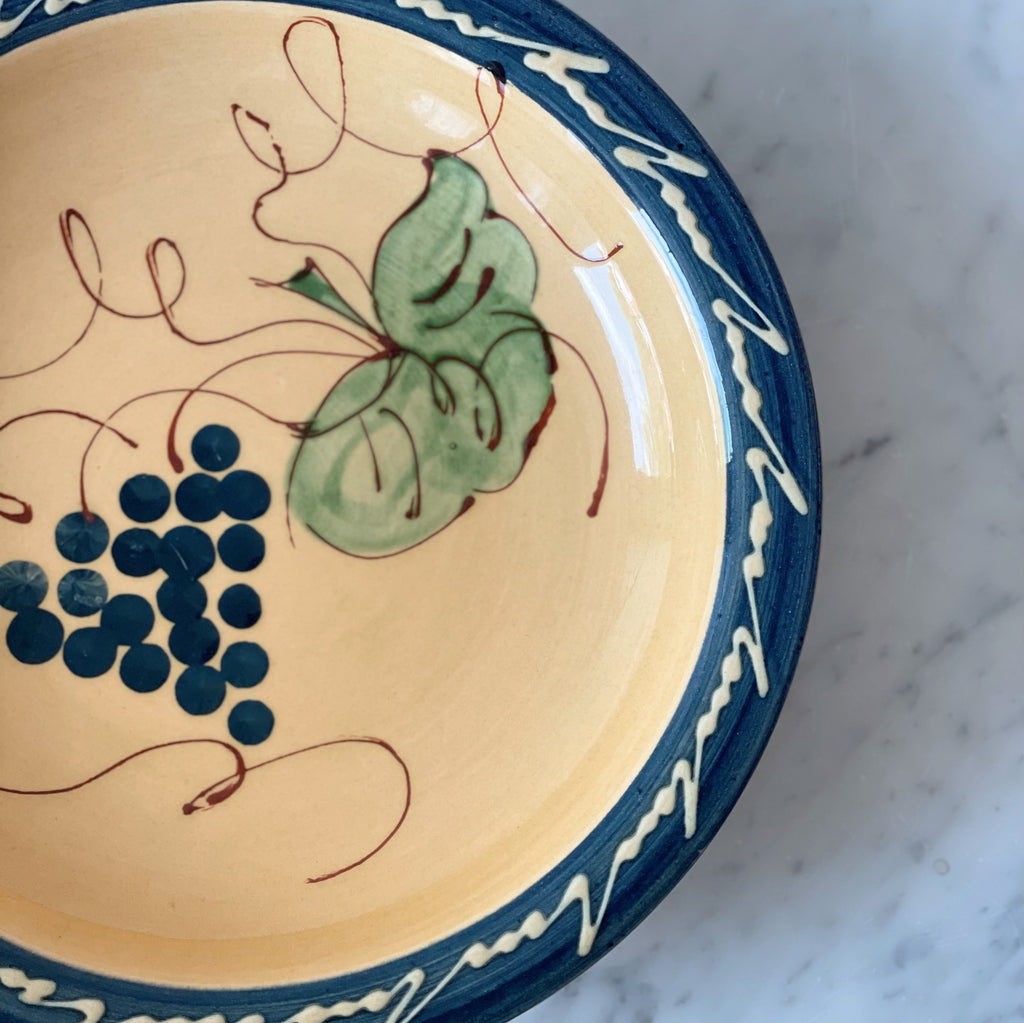French Provençal Hand-Painted Bowl