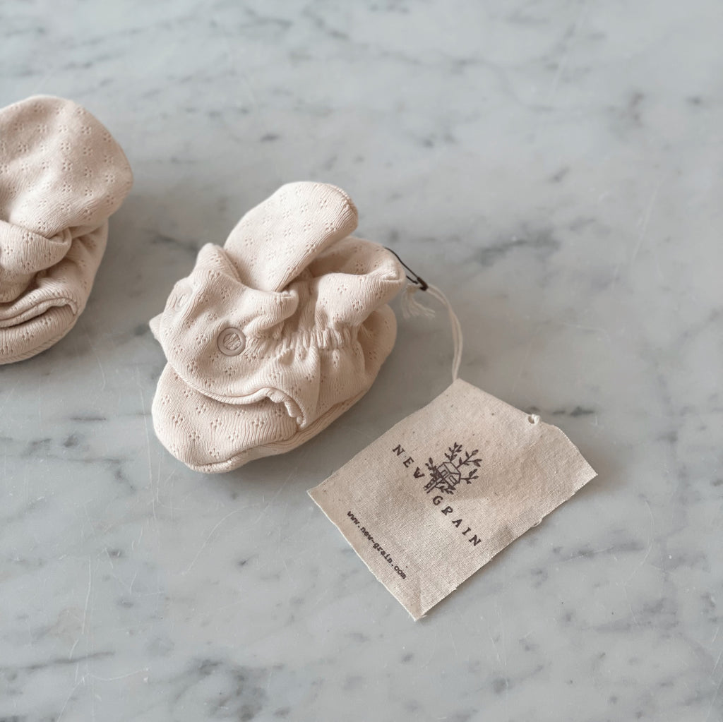 Pointelle Baby Booties