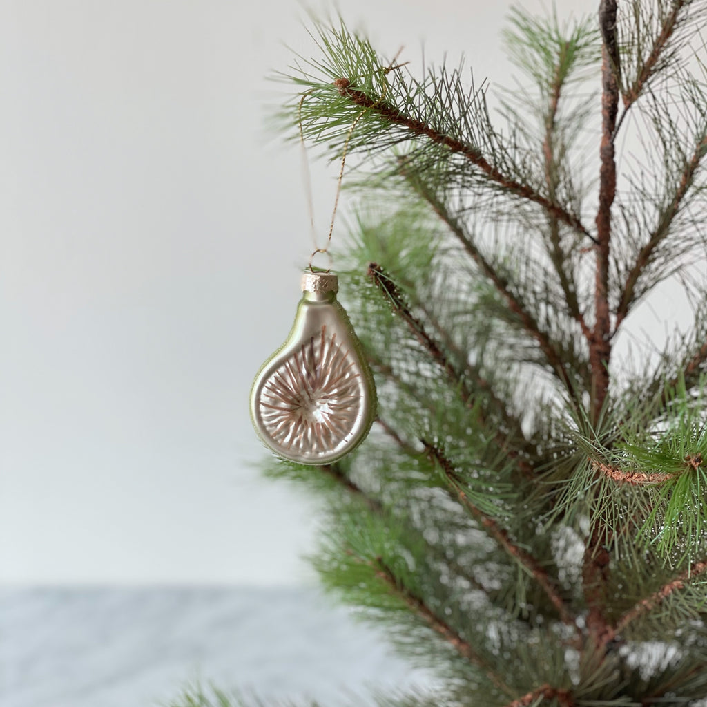 Glass Fig Ornament