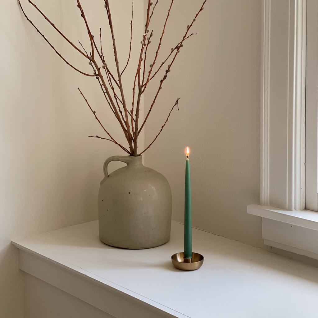 Brass Bowl Candle Holder