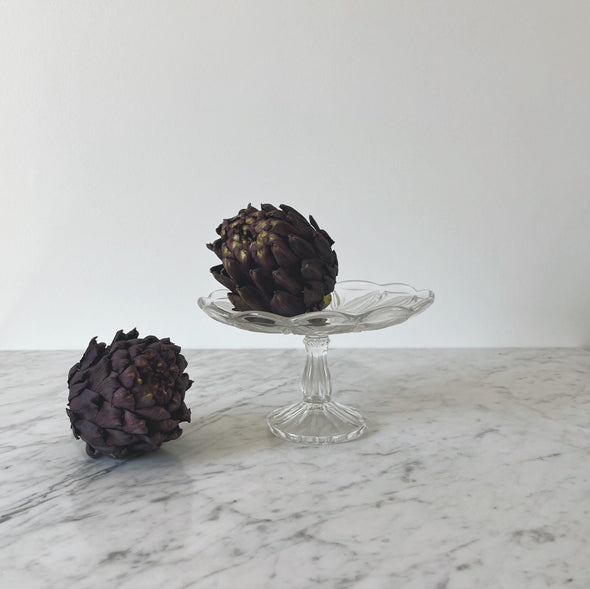 Scalloped Glass Pastry Stand