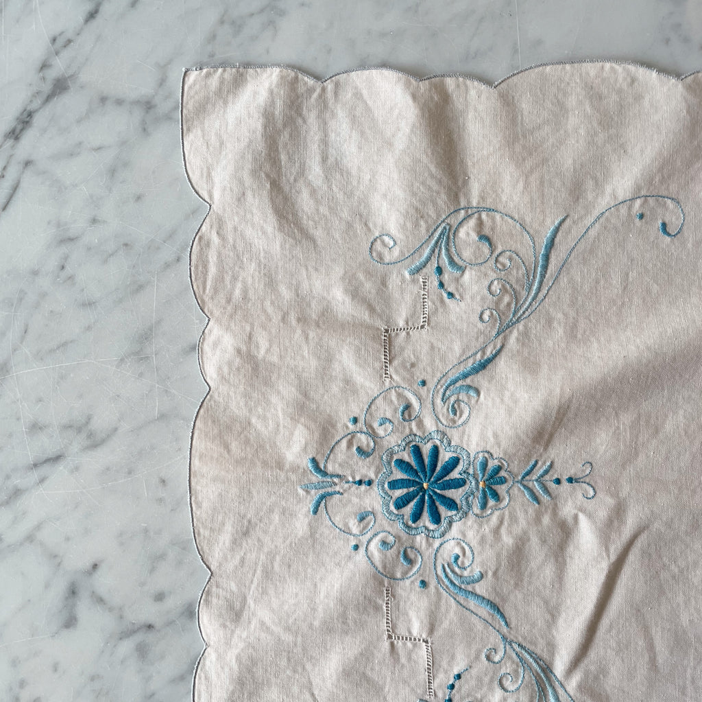 Hand-Embroidered Table Runner