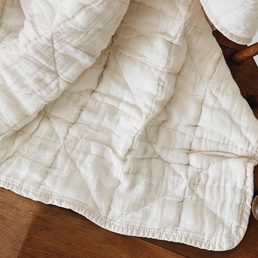 Quilted Crib Blanket