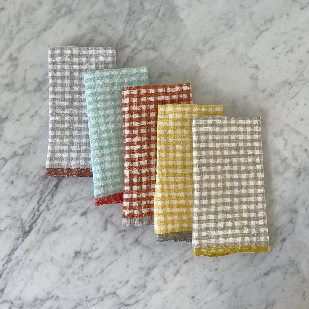 Gingham Linen Towels