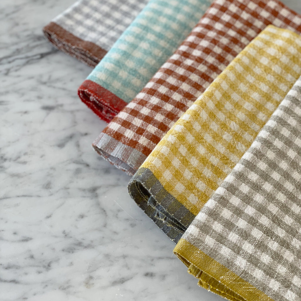 Gingham Linen Towels