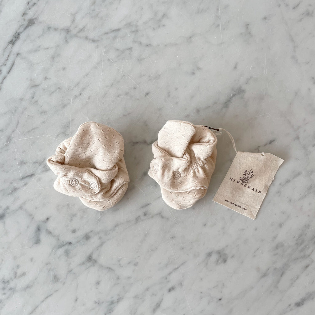 Pointelle Baby Booties