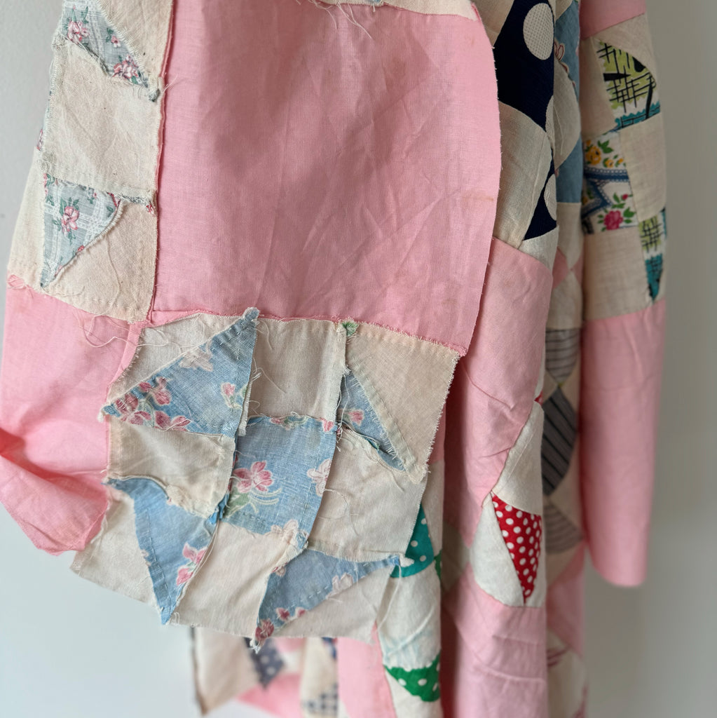 Sylvie | Vintage Pink Shoo Fly Quilt Top