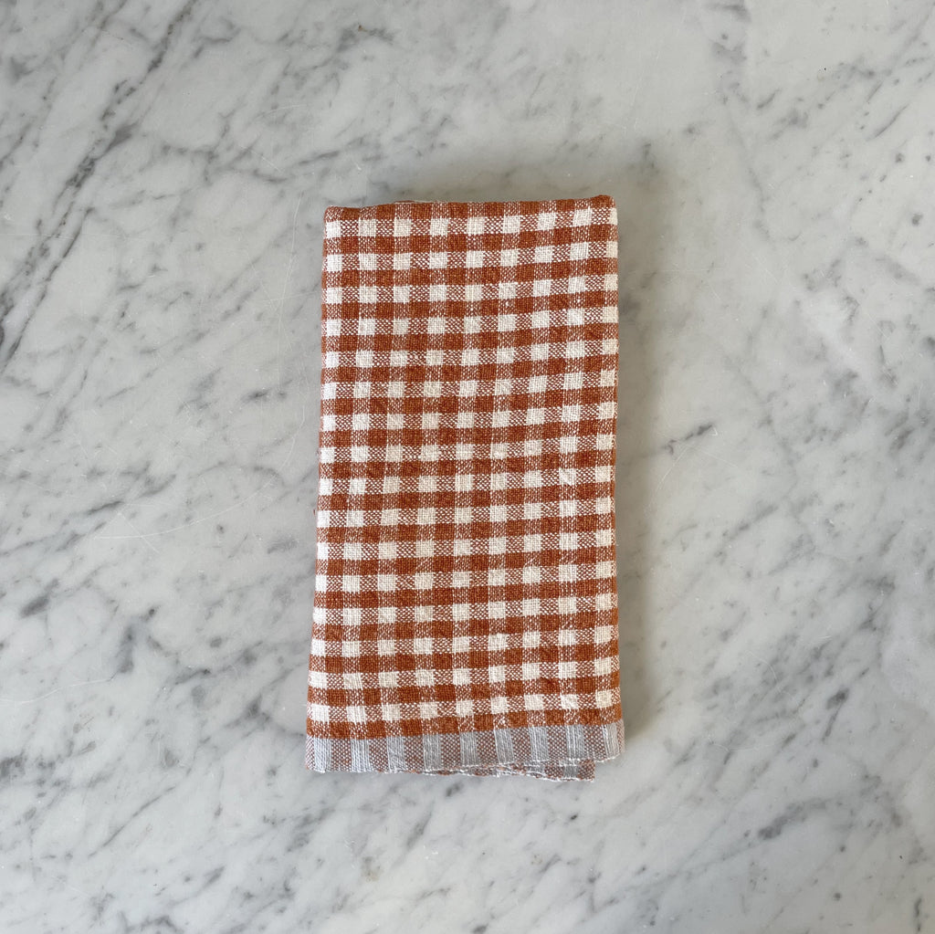 Gingham Linen Towels