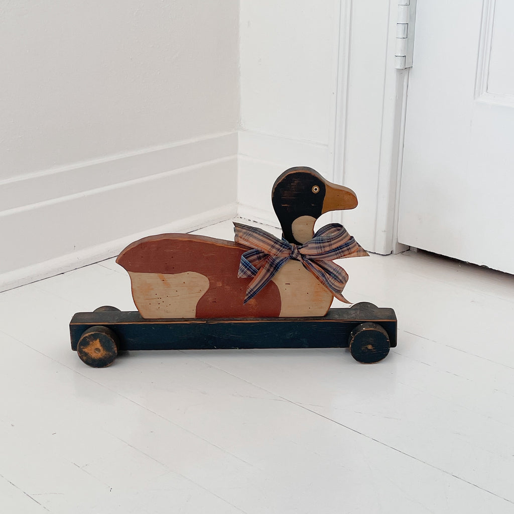 Handmade Wooden Goose Toy