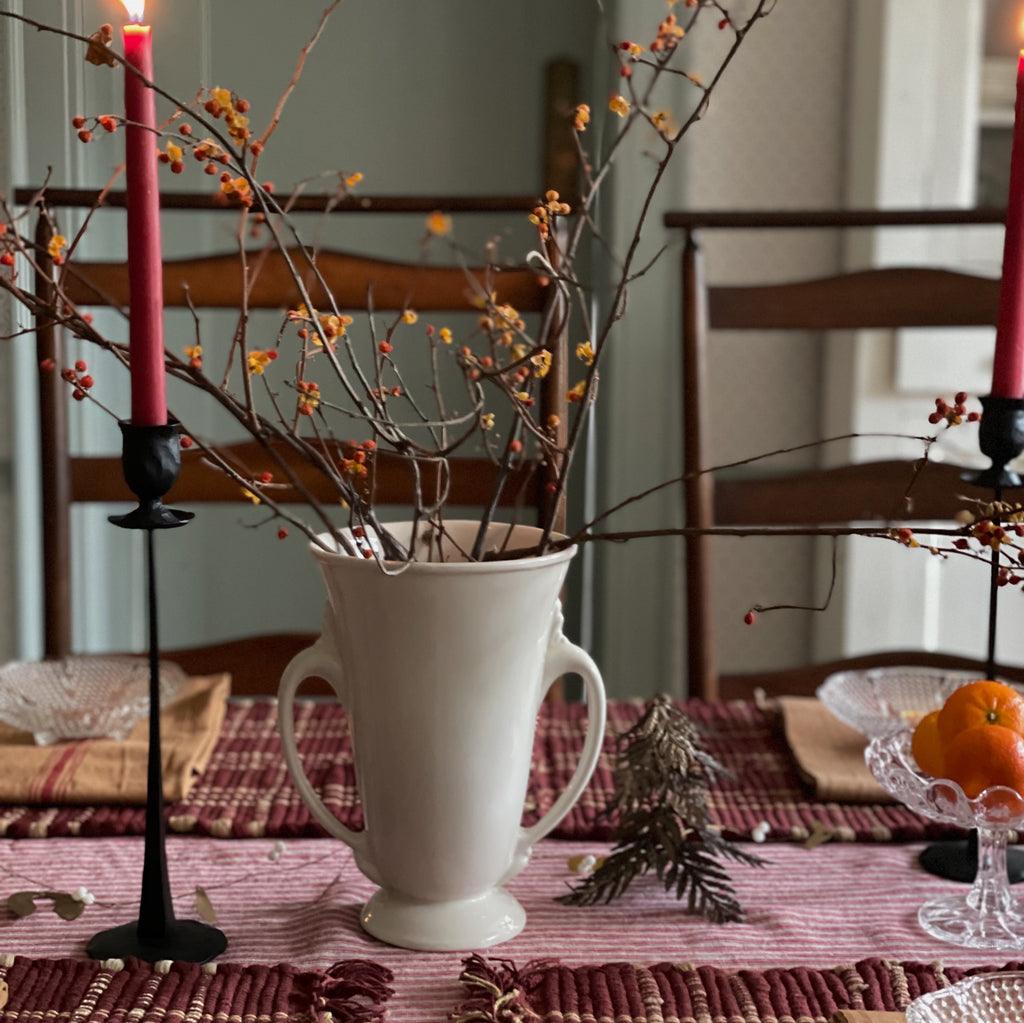 Iron Candlestick Holder