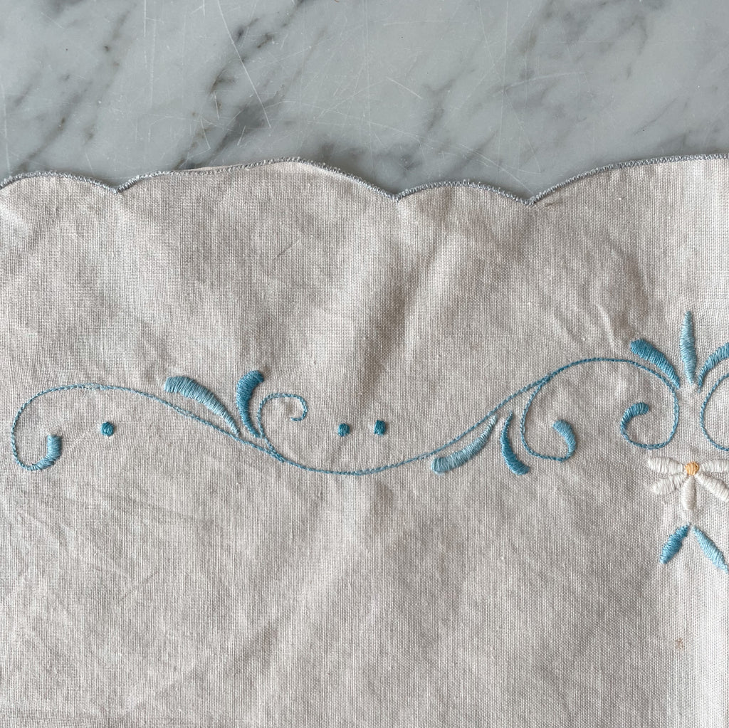 Hand-Embroidered Table Runner