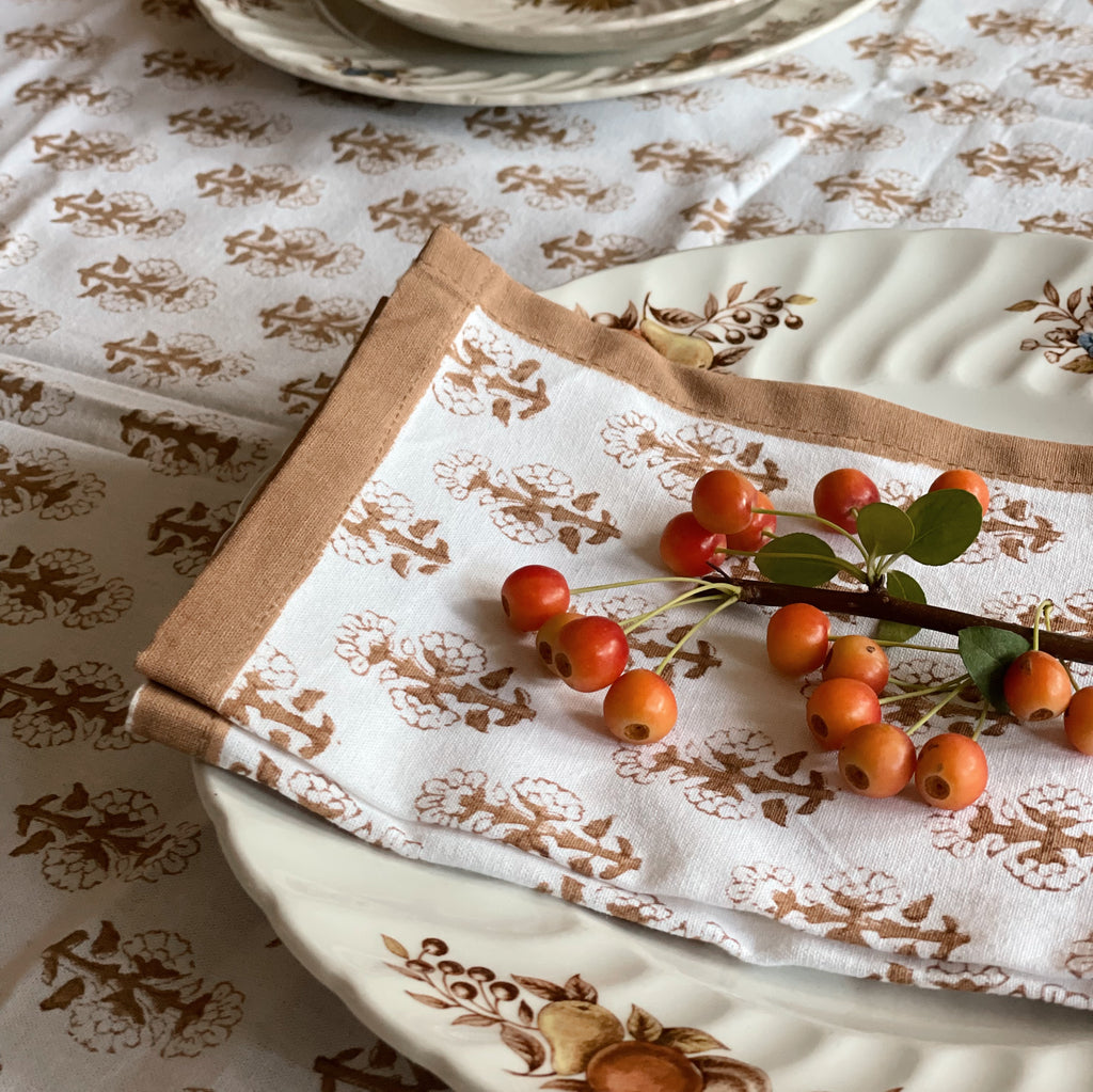 Naturally Dyed Block Print Napkin