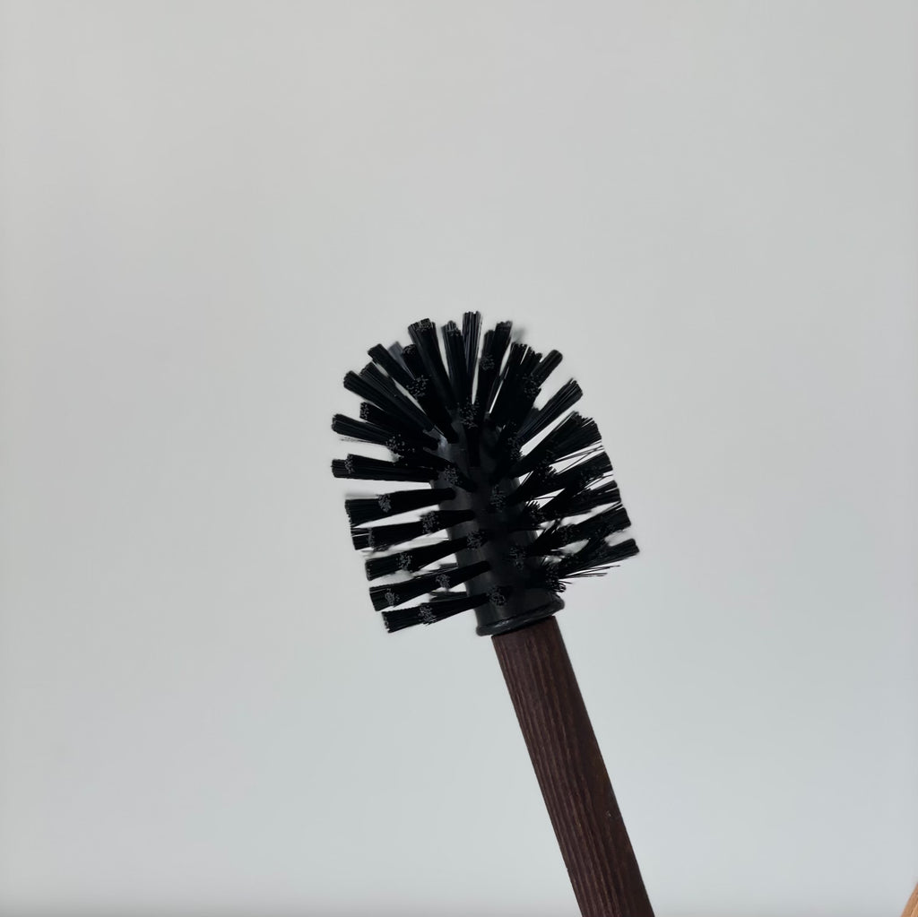 Finished Wood Handle Toilet Brush
