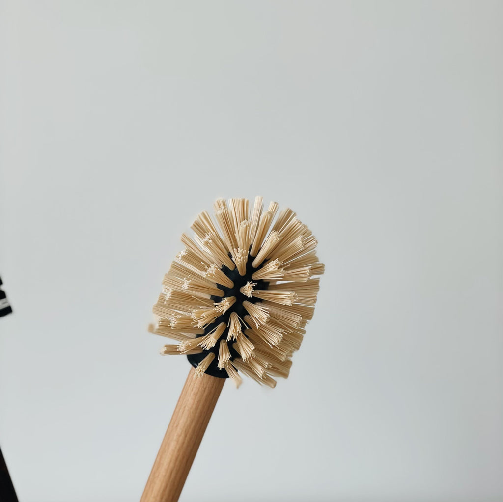 Finished Wood Handle Toilet Brush