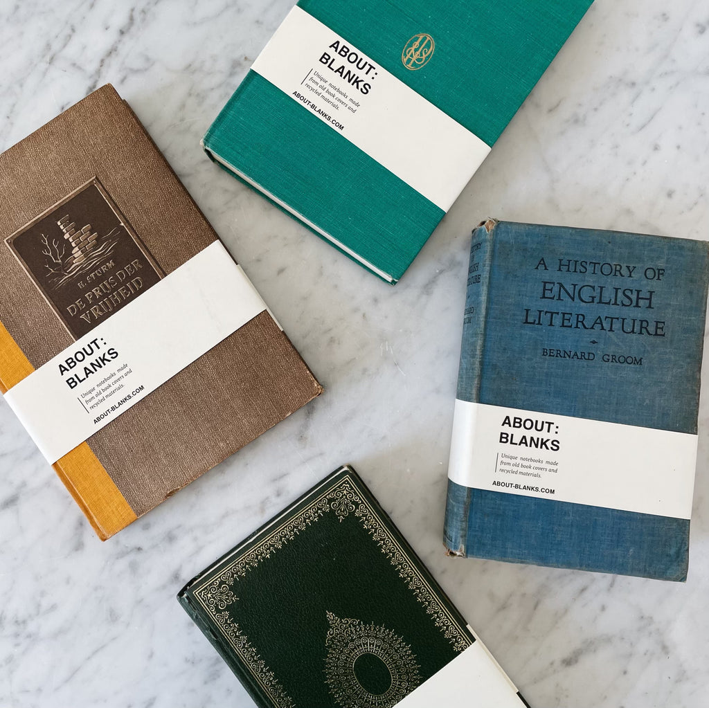 About Blanks Vintage Book Notebook