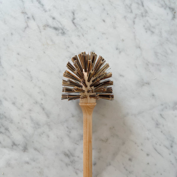 Eco Living Wooden Toilet Brush With Coconut Bristles - Small - Plastic Freedom