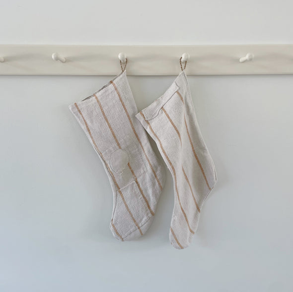 Antique French Grain Sack Stockings