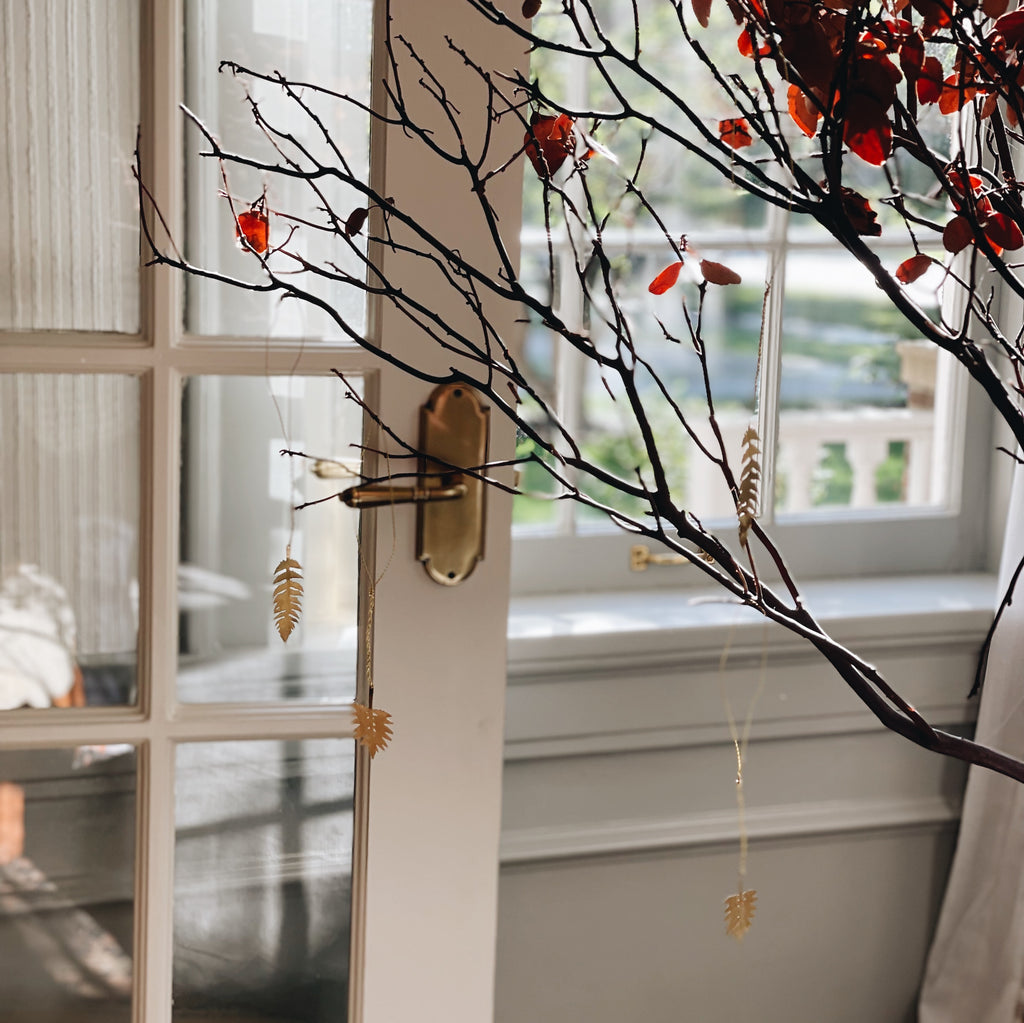 Wabi-Sabi Brass Leaf Ornaments
