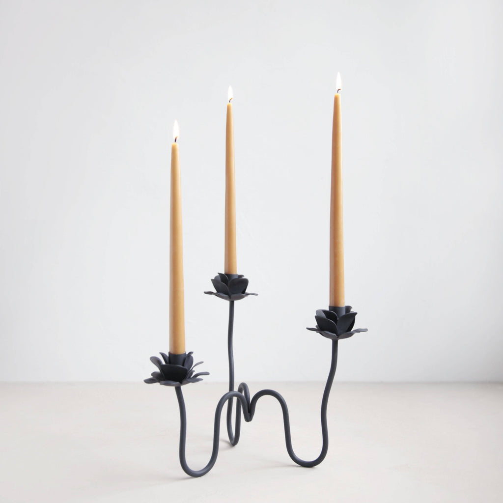Iron Floral Candelabra