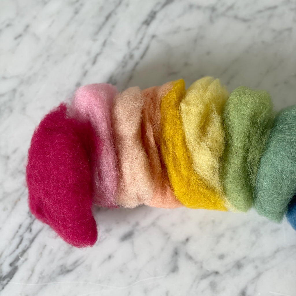 Plant-Dyed Roving Wool