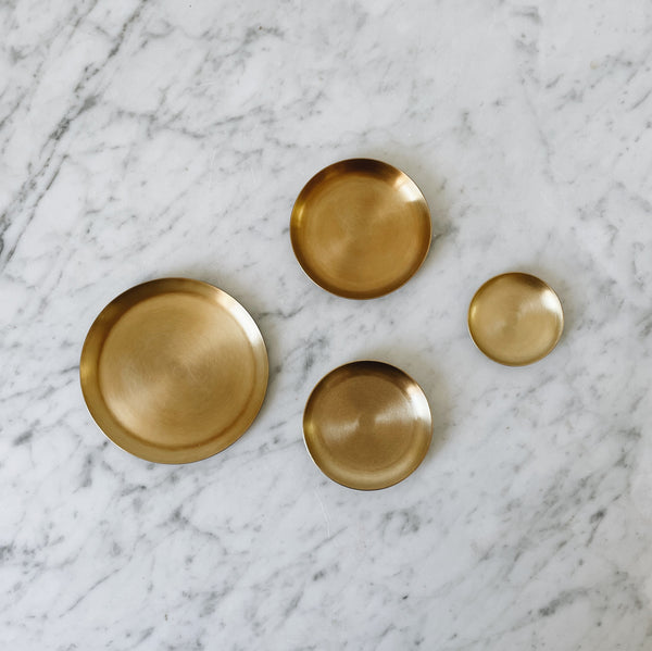 Small Brass Round Plate – The Arc