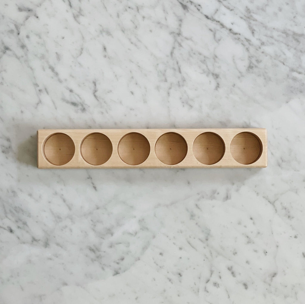 Wooden Paint Jar Holder