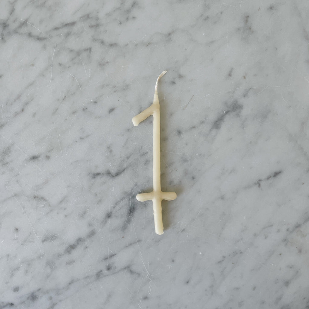 Beeswax Number Candles