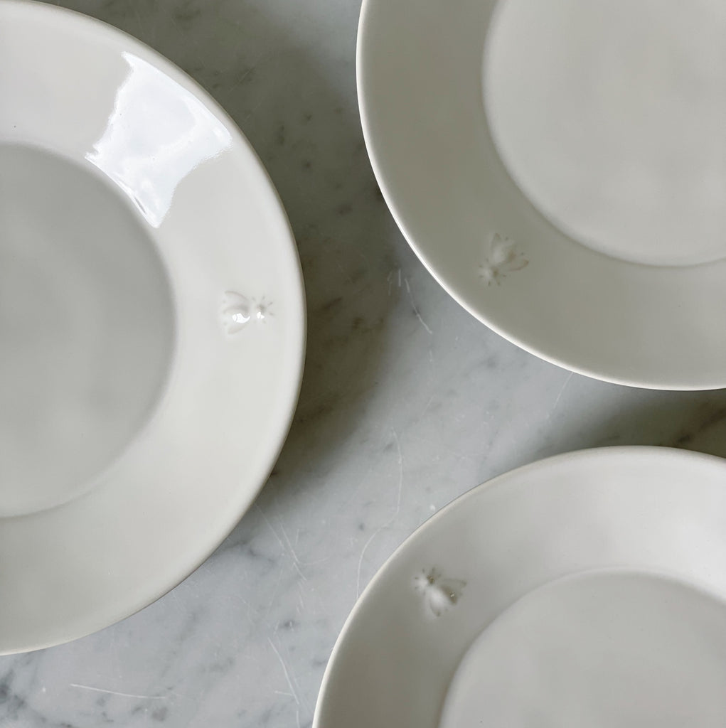 French Bee Ceramic Dessert Plate