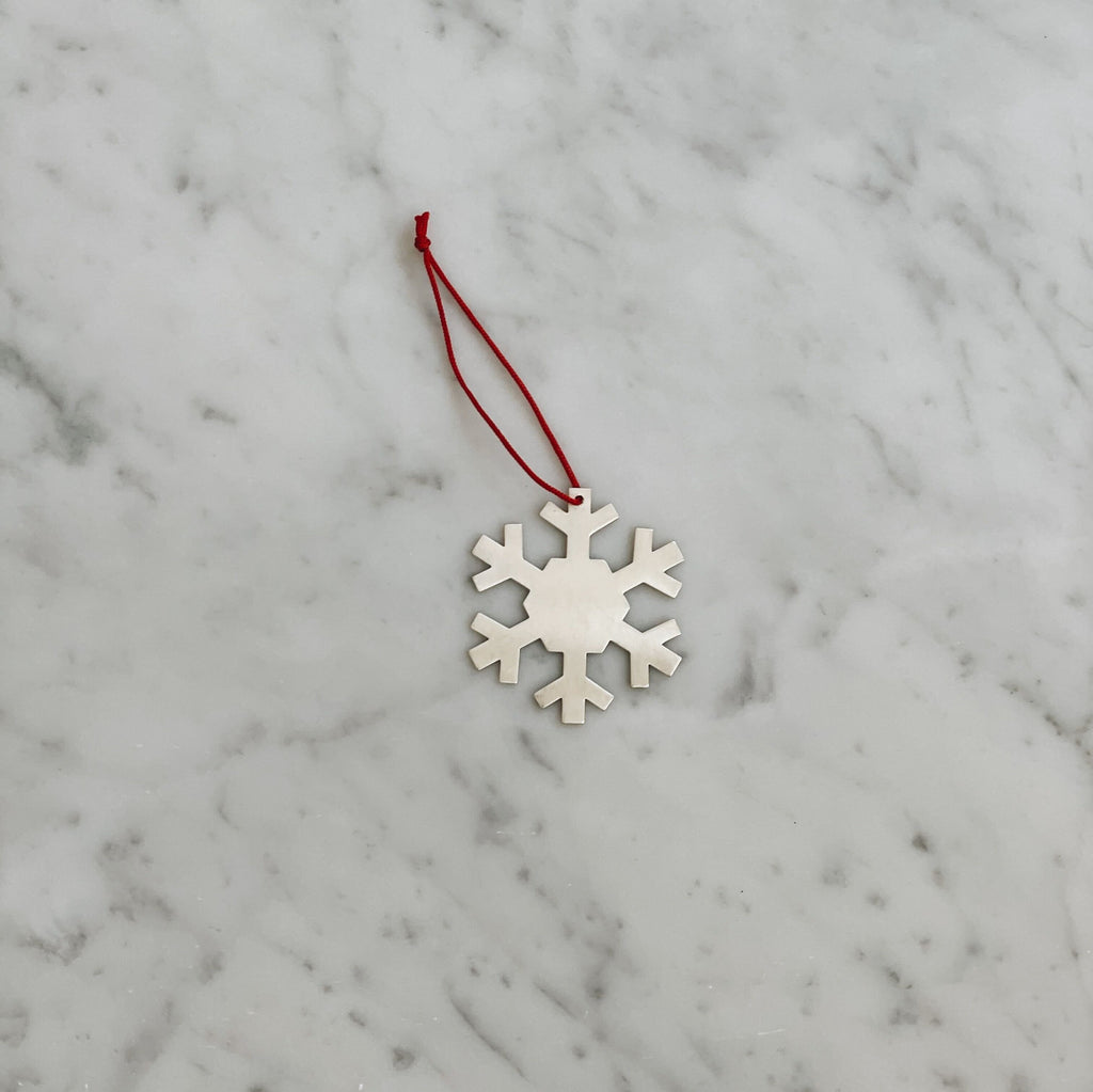 Silver Snowflake Ornaments