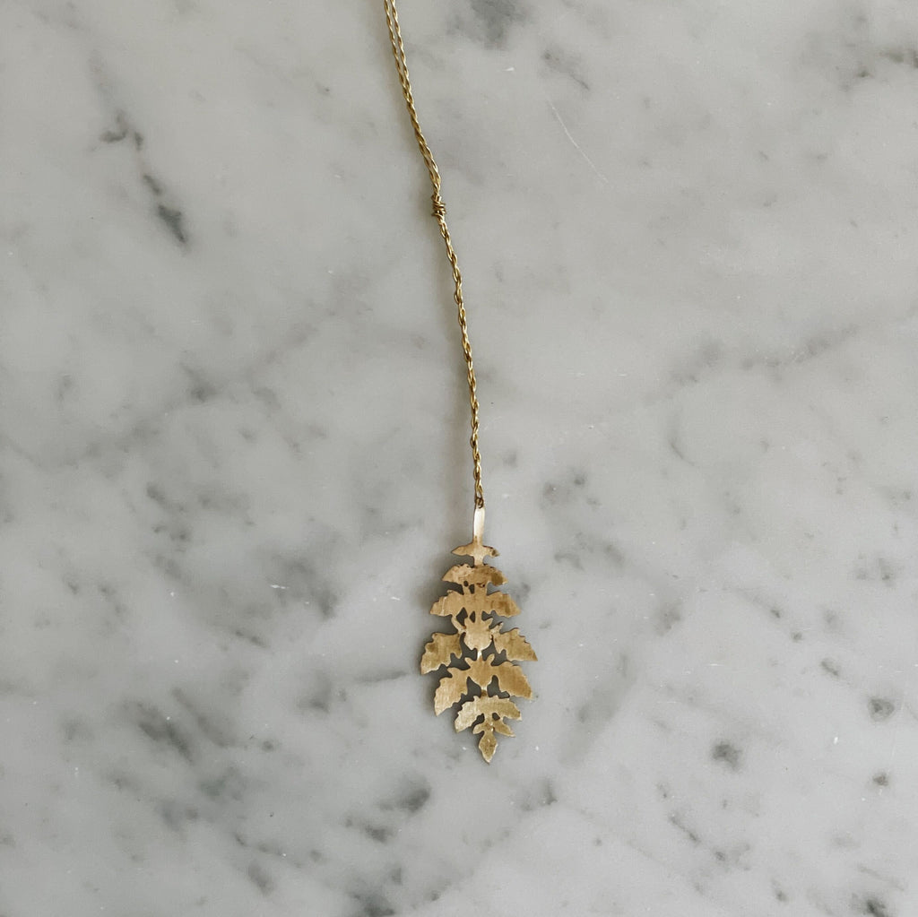 Wabi-Sabi Brass Leaf Ornaments