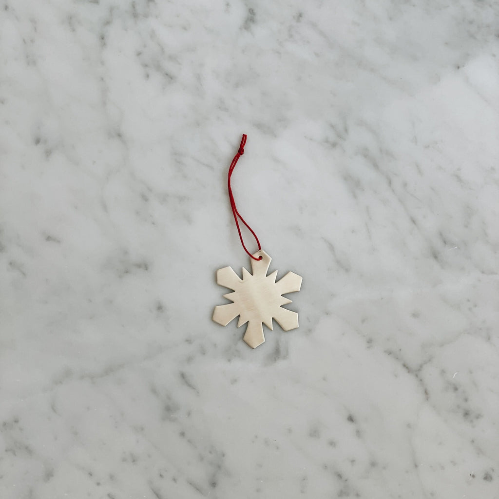 Silver Snowflake Ornaments