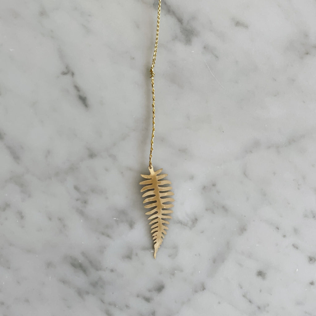 Wabi-Sabi Brass Leaf Ornaments