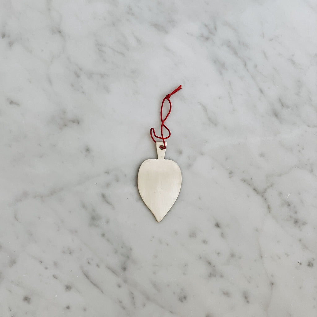 Silver Leaf Ornaments