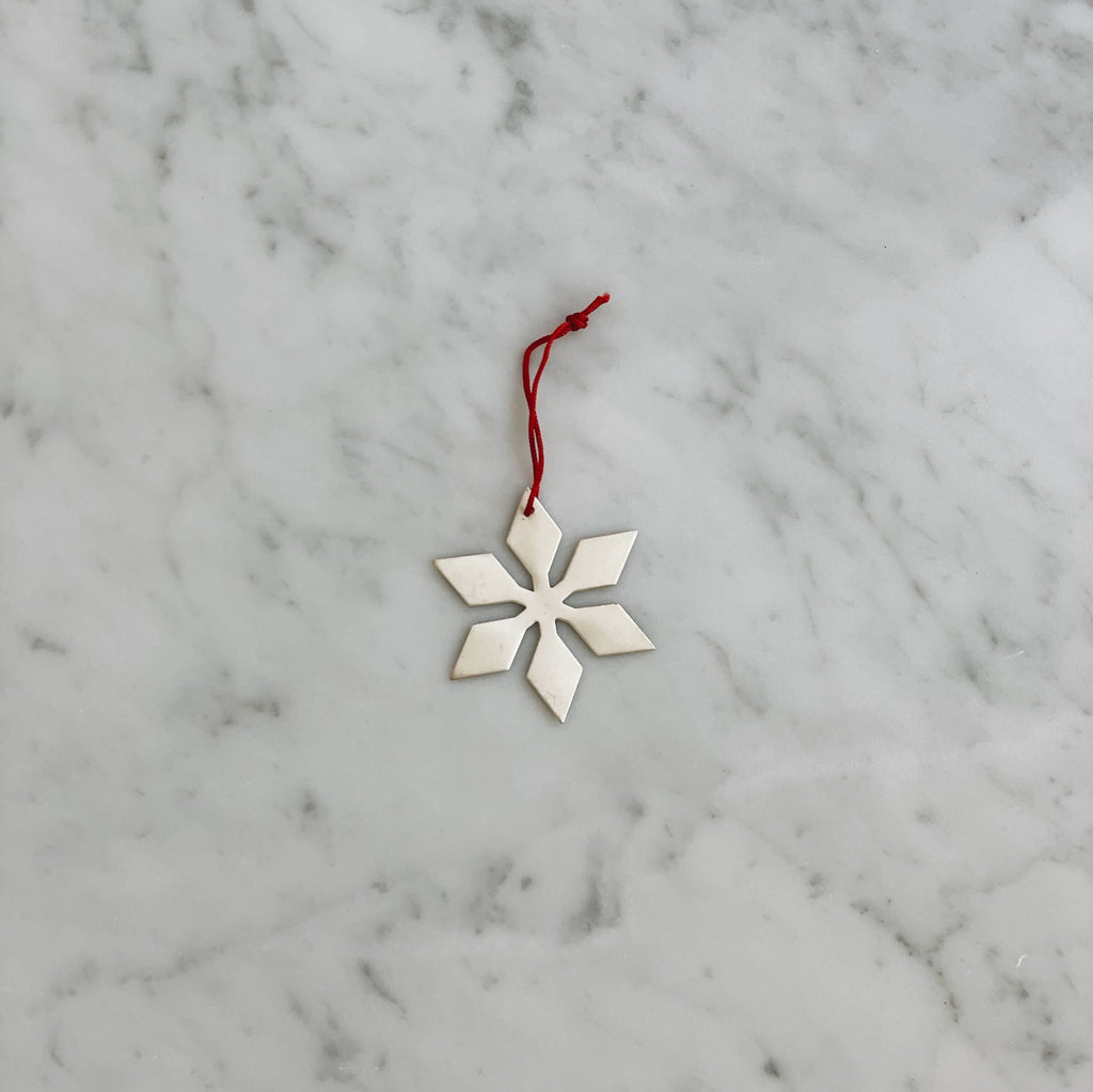 Silver Snowflake Ornaments