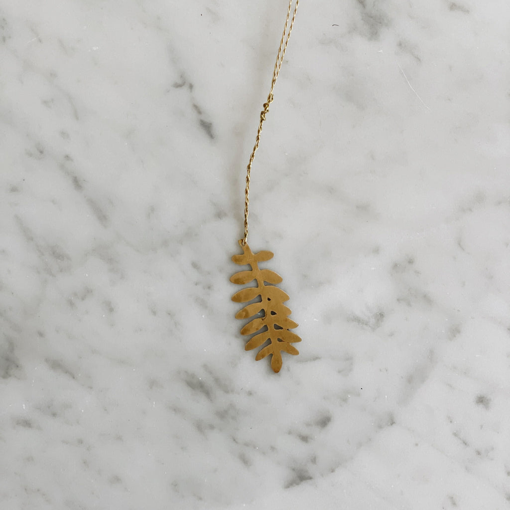 Wabi-Sabi Brass Leaf Ornaments