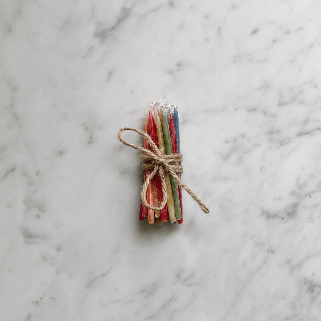 Beeswax Birthday Candles