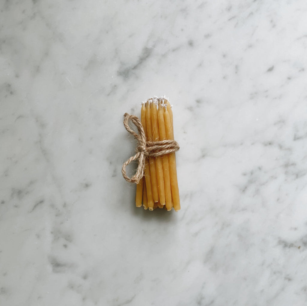 Beeswax Birthday Candles