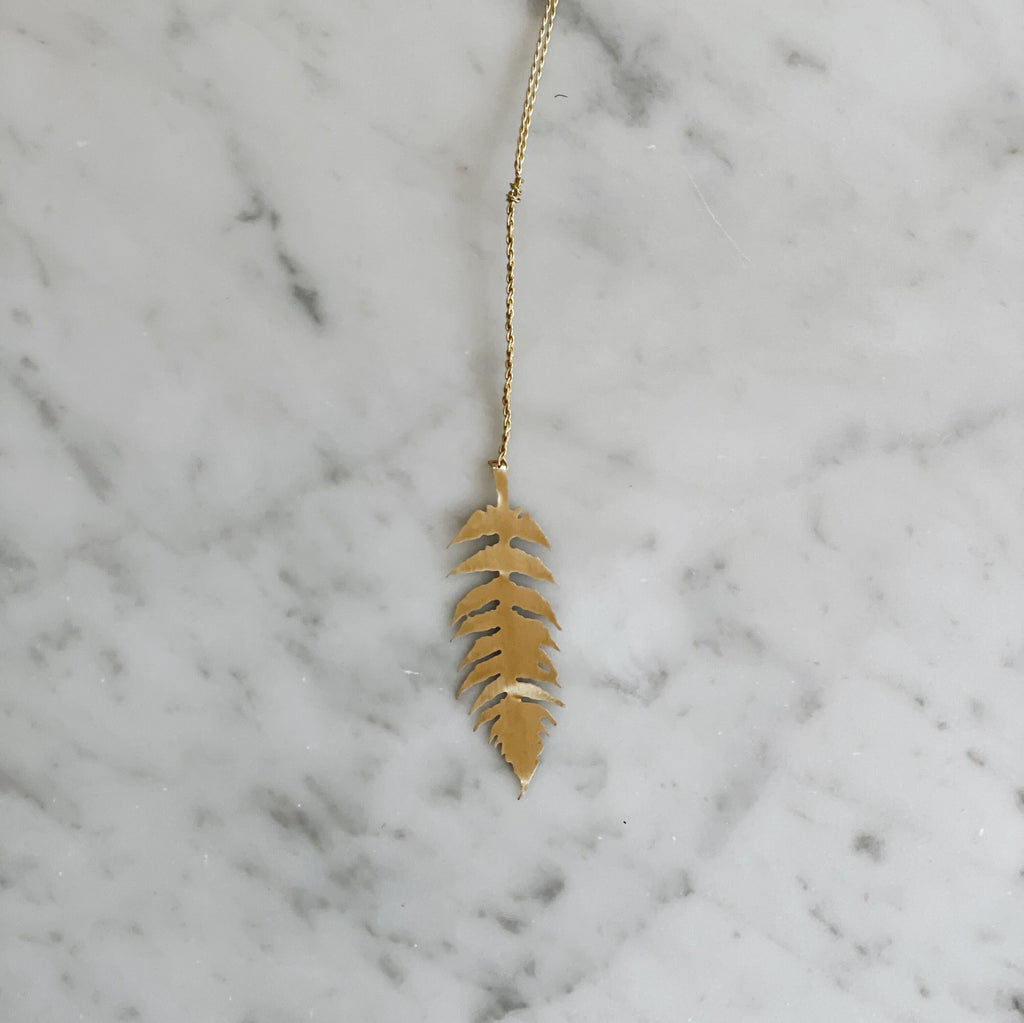 Wabi-Sabi Brass Leaf Ornaments