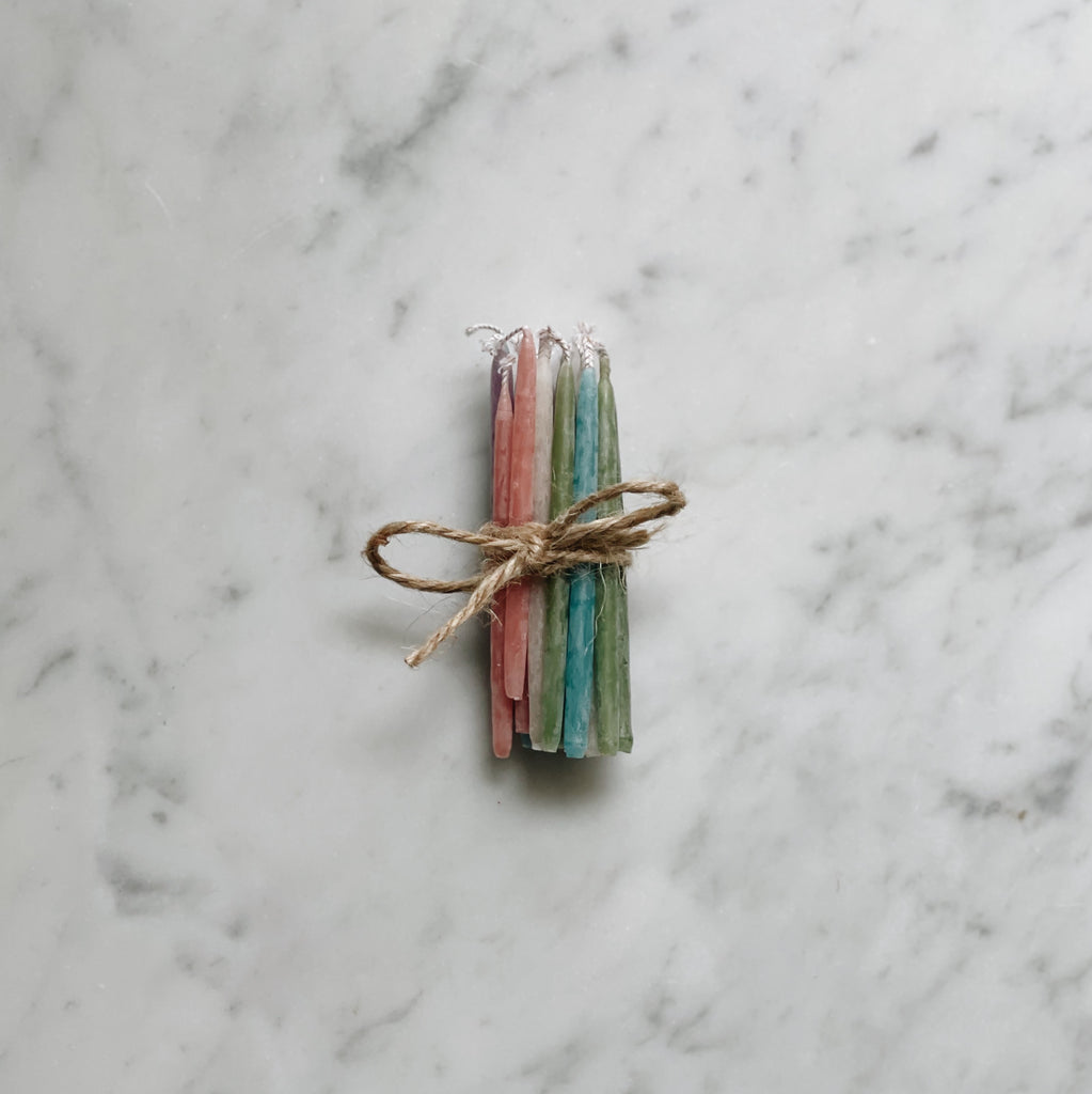 Beeswax Birthday Candles