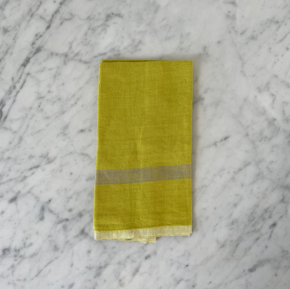 Chartreuse Linen Towel
