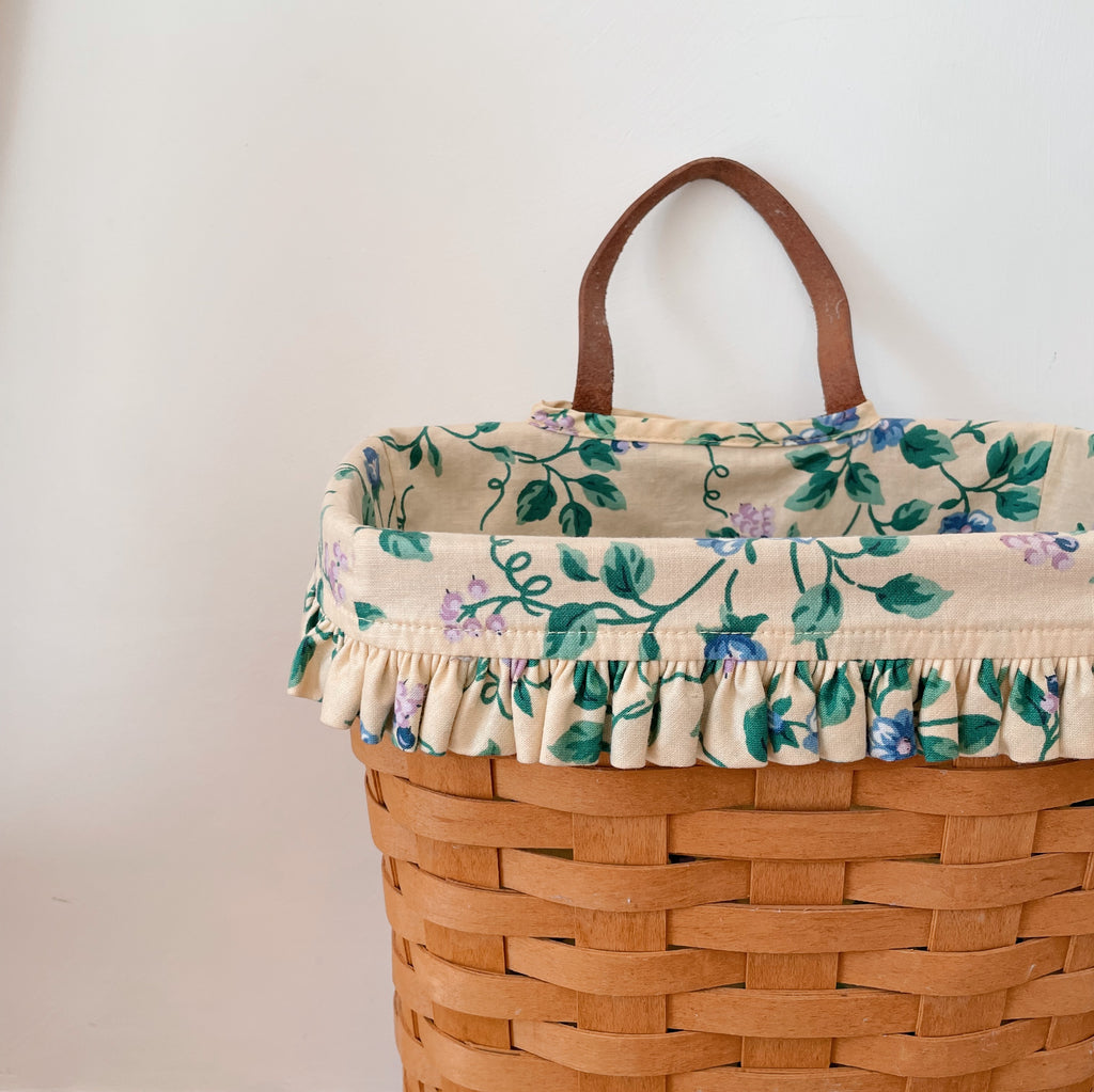 Handwoven Lined Wall Basket