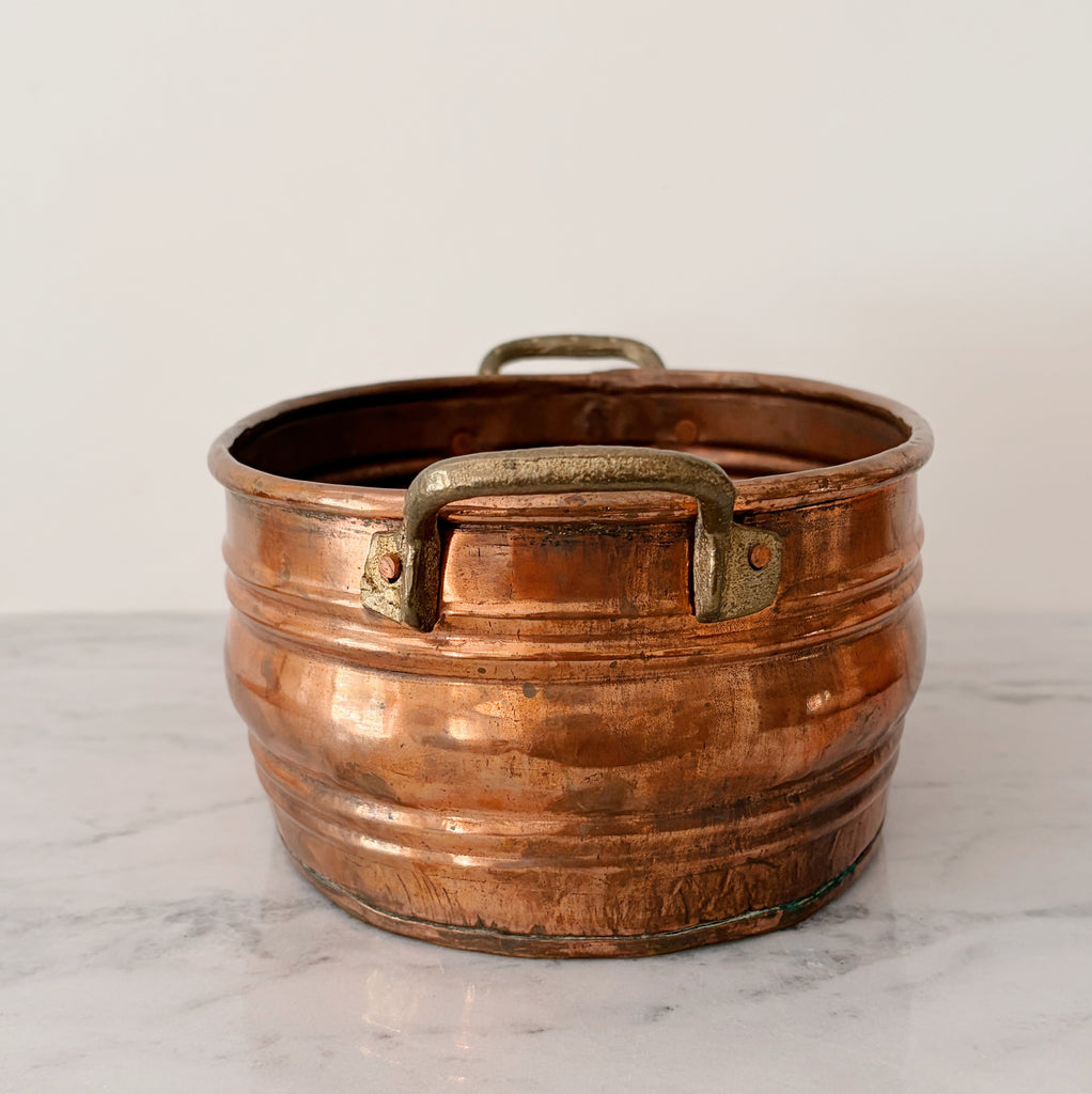 Vintage Petite Oval Copper Boiler