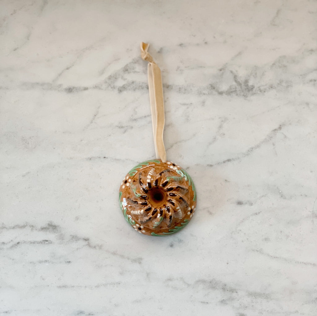Ceramic Bundt Cake Ornament