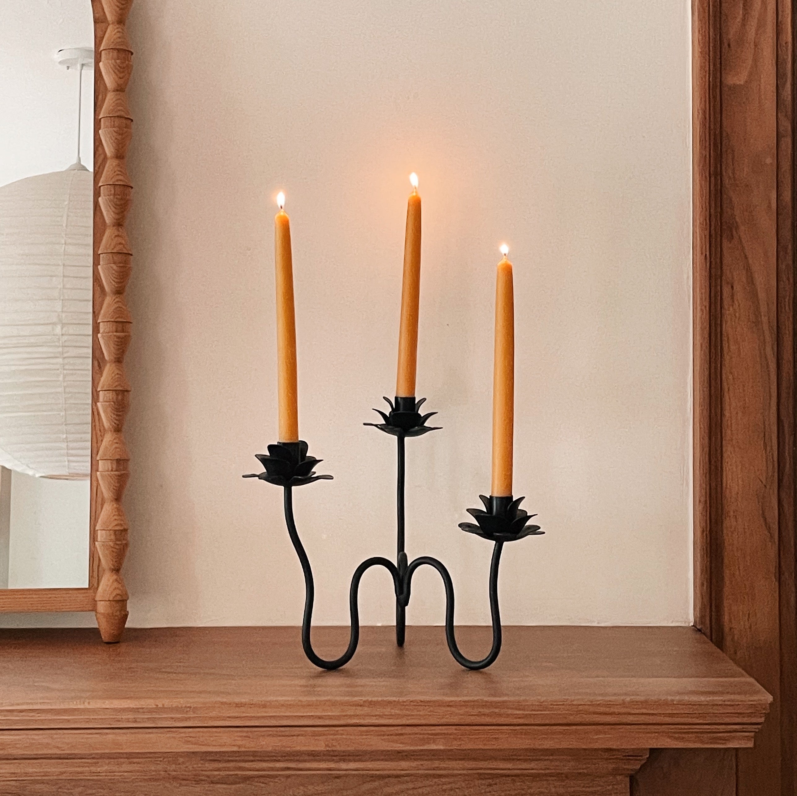 Iron Floral Candelabra
