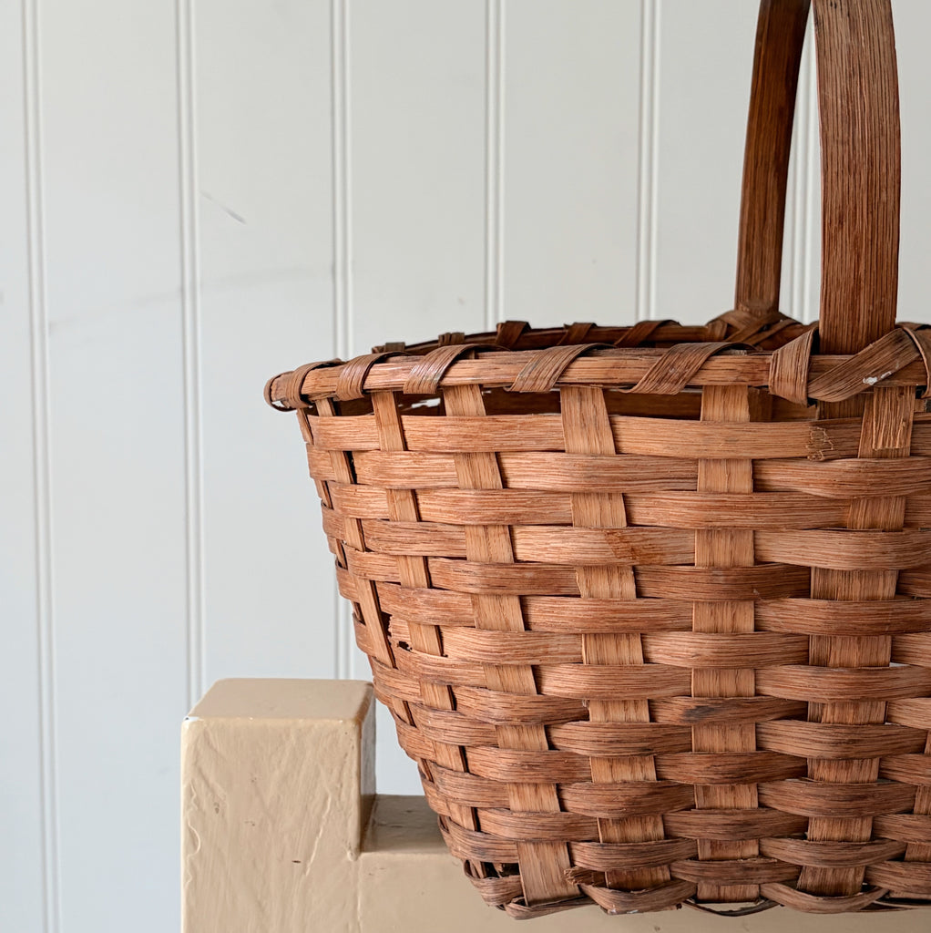 Vintage Handwoven Basket