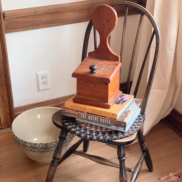 Vintage Folk Wooden Salt Box